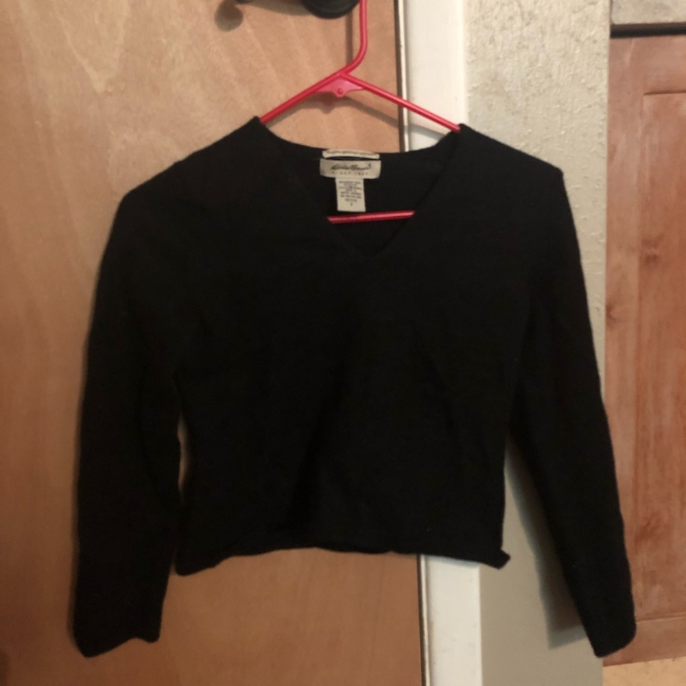 Long sleeve crop top